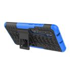 For Xiaomi Mi CC9 Pro Tire Texture Shockproof TPU+PC Protective Case with Holder(Blue) - 5