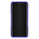 For Xiaomi Mi CC9 Pro Tire Texture Shockproof TPU+PC Protective Case with Holder(Purple) - 3