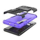 For Xiaomi Mi CC9 Pro Tire Texture Shockproof TPU+PC Protective Case with Holder(Purple) - 6