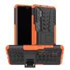 For Xiaomi Mi CC9 Pro Tire Texture Shockproof TPU+PC Protective Case with Holder(Orange) - 1