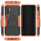 For Xiaomi Mi CC9 Pro Tire Texture Shockproof TPU+PC Protective Case with Holder(Orange) - 4