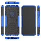 For Xiaomi Redmi Note 8T Tire Texture Shockproof TPU+PC Protective Case with Holder(Blue) - 4