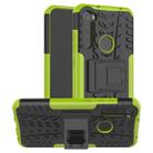 For Xiaomi Redmi Note 8T Tire Texture Shockproof TPU+PC Protective Case with Holder(Green) - 1