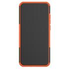 For Xiaomi Redmi Note 8T Tire Texture Shockproof TPU+PC Protective Case with Holder(Orange) - 3