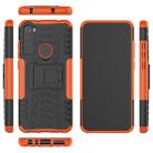 For Xiaomi Redmi Note 8T Tire Texture Shockproof TPU+PC Protective Case with Holder(Orange) - 4