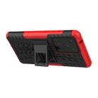 For Galaxy S20 Ultra Tire Texture Shockproof TPU+PC Protective Case with Holder(Red) - 5