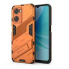 For OPPO A57 4G Global Punk Armor 2 in 1 PC + TPU Shockproof Phone Case with Invisible Holder(Orange) - 1