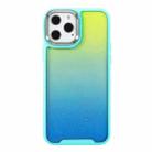 For iPhone 13 Pro Max Shockproof Gradient Phone Case (Blue Yellow) - 1