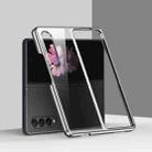 For Samsung Galaxy Z Fold4 5G Electroplating PC Shockproof Phone Case(Silver) - 1