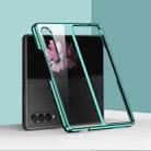 For Samsung Galaxy Z Fold4 5G Electroplating PC Shockproof Phone Case(Green) - 1