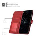 For Tecno Camon 19 Stitching Calf Texture Buckle Leather Phone Case(Red) - 6