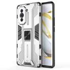 For Huawei Nova 10 4G Supersonic PC + TPU Shock-proof Protective Phone Case with Holder(Silver) - 1