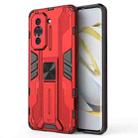 For Huawei Nova 10 Pro 4G Supersonic PC + TPU Shock-proof Protective Phone Case with Holder(Red) - 1