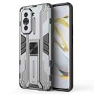 For Huawei Nova 10 Pro 4G Supersonic PC + TPU Shock-proof Protective Phone Case with Holder(Grey) - 1