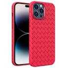 For iPhone 14 Pro BV Woven All-inclusive Phone Case(Red) - 1