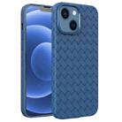 For iPhone 14 BV Woven All-inclusive Phone Case (Dark Blue) - 1