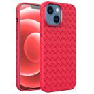 For iPhone 14 BV Woven All-inclusive Phone Case (Red) - 1