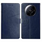 For Xiaomi 12S Ultra Y Stitching Horizontal Flip Leather Phone Case(Blue) - 1