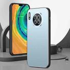 For Huawei Mate 30 Pro All-Inclusive Lens Frosted Metal Phone Case(Blue) - 1