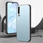 For Huawei P30 All-Inclusive Lens Frosted Metal Phone Case(Blue) - 1