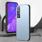 For Huawei nova 7 Pro 5G All-Inclusive Lens Frosted Metal Phone Case(Blue) - 1