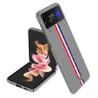 For Samsung Galaxy Z Flip4 Shock-resistant Skin Feel Matte Phone Case(Color Bar Grey) - 1