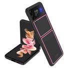 For Samsung Galaxy Z Flip4 Shock-resistant Skin Feel Matte Phone Case(Checkered Black) - 1