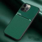 For iPhone 14 Pro Classic Tilt Strip Grain Magnetic Shockproof PC + TPU Phone Case(Green) - 1