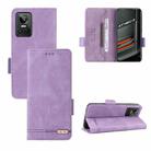 For OPPO RealmeGT Neo3 Magnetic Clasp Flip Leather Phone Case(Purple) - 1