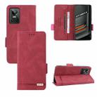 For OPPO RealmeGT Neo3 Magnetic Clasp Flip Leather Phone Case(Red) - 1