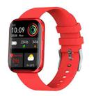 GX08 1.69 Inch Square Screen Smart Watch Supports Heart Rate Detection, Blood Pressure Detection, Blood Oxygen Detection(Red) - 1