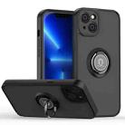 Q Shadow 1 Series TPU + PC Phone Case with Ring Holder For iPhone 14 Max(Black+Black) - 1