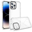 For iPhone 14 Pro Transparent Acrylic Space Phone Case(Black) - 1