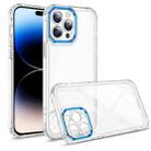 For iPhone 14 Pro Max Transparent Acrylic Space Phone Case (Blue) - 1