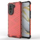 For Huawei nova 10 Pro 4G Shockproof Honeycomb PC + TPU Phone Case(Red) - 1