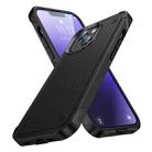 PC + TPU Shockproof Protective Phone Case For iPhone 14 Pro Max(Black+Black) - 1