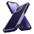 PC + TPU Shockproof Protective Phone Case For iPhone 14 Max(Light Purple+Sapphire Blue) - 1