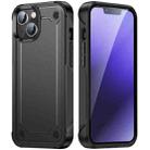 For iPhone 14 Plus PC + TPU Shockproof Protective Phone Case (Grey+Black) - 1