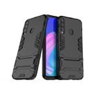 For Huawei Y7p / P40 Lite E Shockproof PC + TPU with Holder(Black) - 1