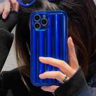 For iPhone 14 Roman Column Stripes TPU Phone Case (Sapphire Blue) - 1