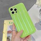 For iPhone 14 Plus Roman Column Stripes TPU Phone Case (Fruit Green) - 1