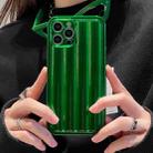 For iPhone 13 Pro Roman Column Stripes TPU Phone Case (Emerald) - 1