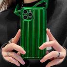 For iPhone 12 Pro Max Roman Column Stripes TPU Phone Case(Emerald) - 1