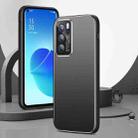 For OPPO Reno6 Pro All-Inclusive Lens Frosted Metal Phone Case(Black) - 1