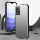 For vivo S9 All-Inclusive Lens Frosted Metal Phone Case(Silver Grey) - 1