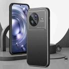 For vivo X80 All-Inclusive Lens Frosted Metal Phone Case(Black) - 1