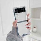 For Samsung Galaxy Z Flip4 Mirror Shockproof TPU Phone Case(Silver) - 1