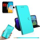 For Huawei P40 Imitated Mirror Surface Horizontal Flip Leather Case with Holder & Card Slots & Wallet & Lanyard(Mint Green) - 1