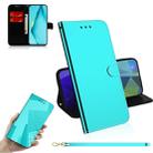 For Huawei P40 lite Imitated Mirror Surface Horizontal Flip Leather Case with Holder & Card Slots & Wallet & Lanyard(Mint Green) - 1