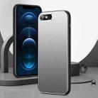 For iPhone SE 2022 / SE 2020 / 8 / 7 All-Inclusive Lens Frosted Metal Phone Case(Silver Grey) - 1